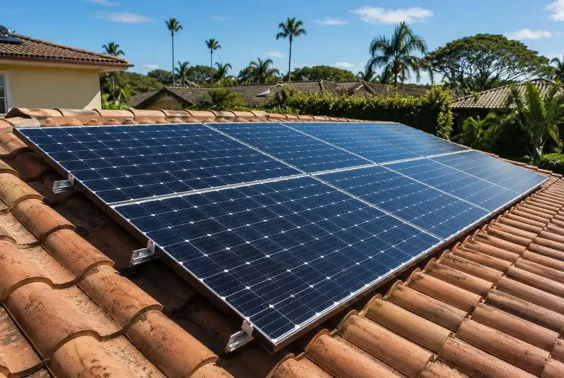 Installation de panneaux solaires à Tourbes